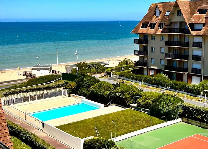 Douillet - Vue - Piscine/ Tennis Lejlighed Cabourg